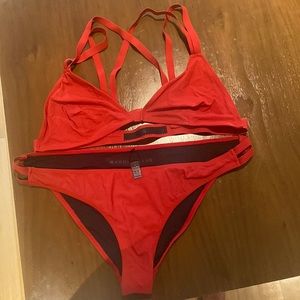 Red Cross back bikini size large